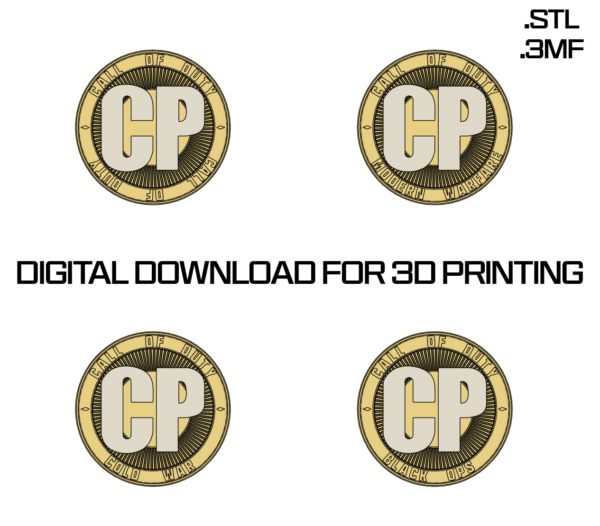 CP Coins - Digital Download For 3D Printing -  Call of Duty - Warzone - Image 4